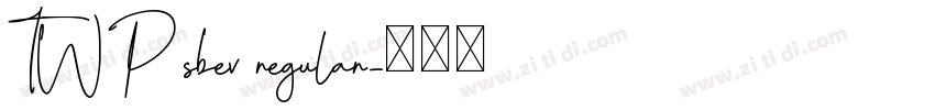 TWP sbev regular字体转换